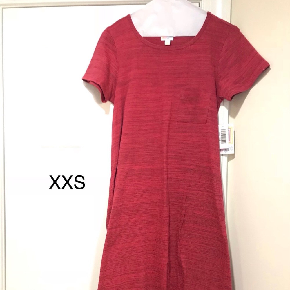 BNWT XXS maroon & grey heathered dress LLR Carly